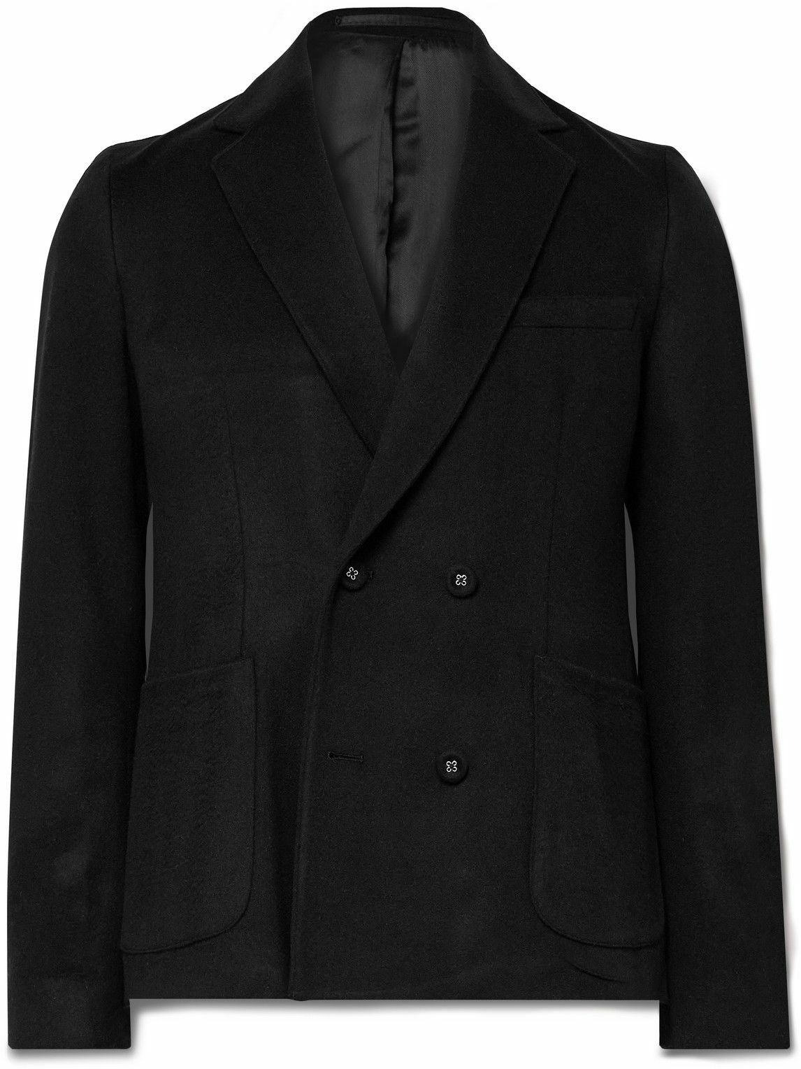 Officine Générale - Leon Double-Breasted Virgin Wool and Cashmere-Blend ...