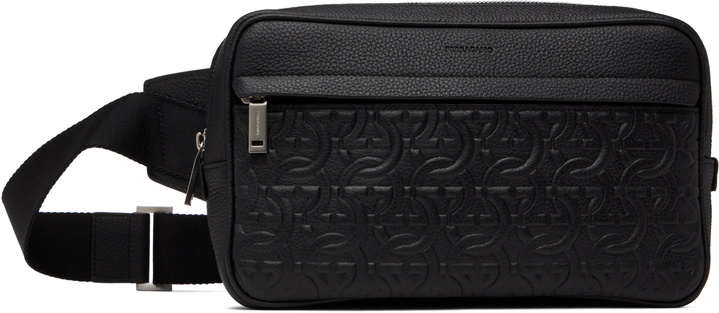 Photo: Ferragamo Black Gancini Belt Bag