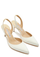 Manolo Blahnik Hangisi 70 Silk-satin Pumps
