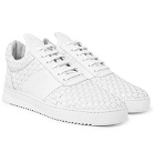 Filling Pieces - Woven Leather Sneakers - Men - White