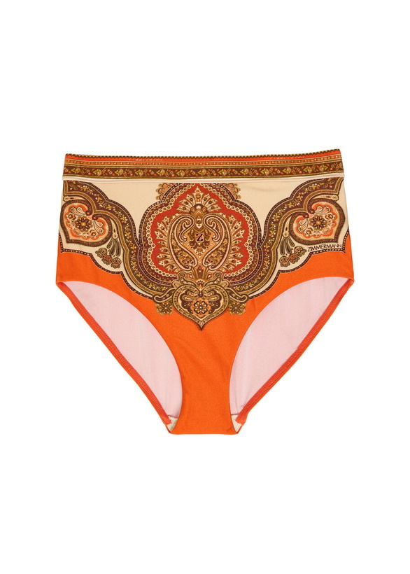Photo: Zimmermann Mahon Patterned Bikini Brief Orange