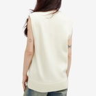 Courrèges Women's Zipped Wool Vest in Natural