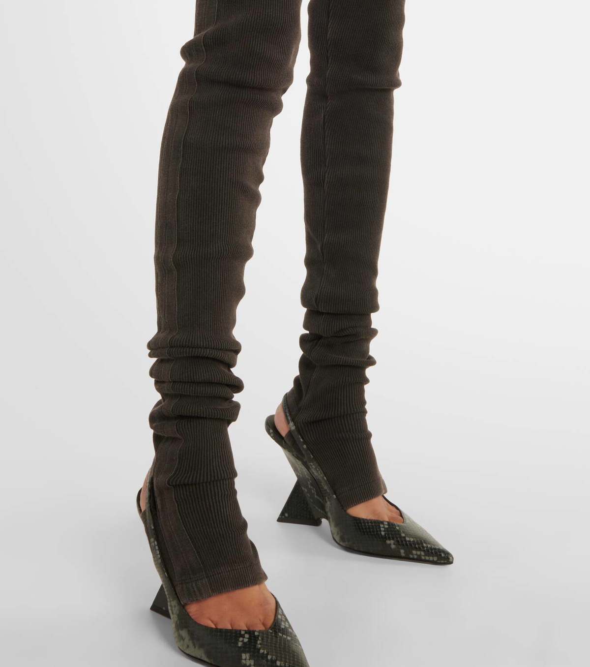 The Attico Cotton-blend leggings