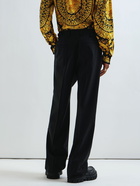 VERSACE - Formal Wool Canvas Pants