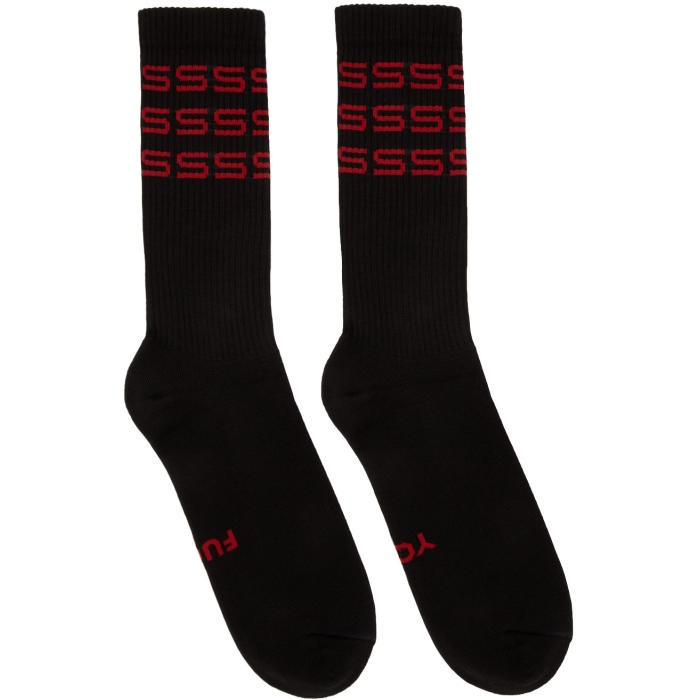 Photo: SSS World Corp Black Logo Drexler Ankle Socks