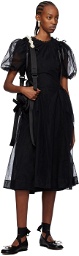 Simone Rocha Black Mini Beaded Classic Bow Crossbody Bag