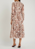 Needle & Thread Leopard-print Chiffon Midi Dress