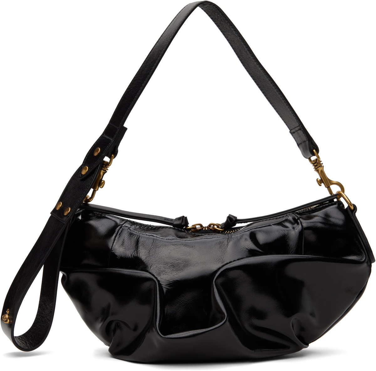 Vivienne Westwood Black Small Agnes Shoulder Bag Vivienne Westwood