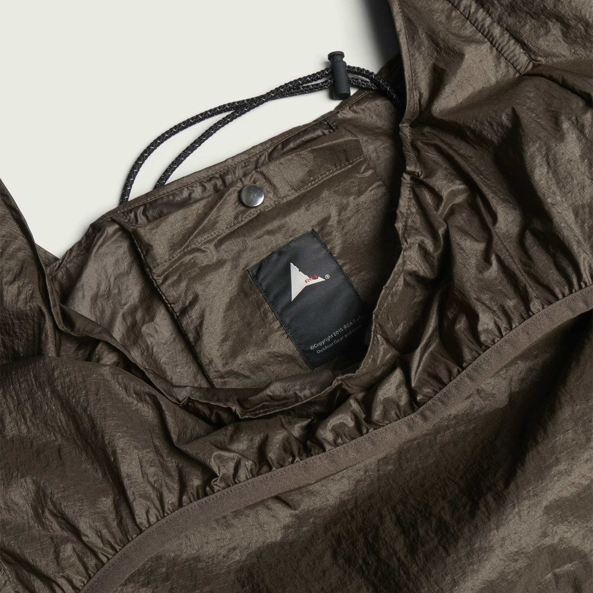 ROA Men's Laki Packable Knot Bag in Taupe Brown