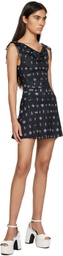 Maisie Wilen Black Volte Minidress