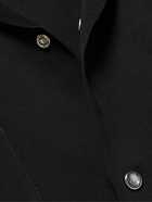 Needles - Convertible-Collar Logo-Embroidered Twill Shirt - Black