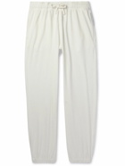 Vilebrequin - Play Tapered Cotton-Blend Terry Trousers - White