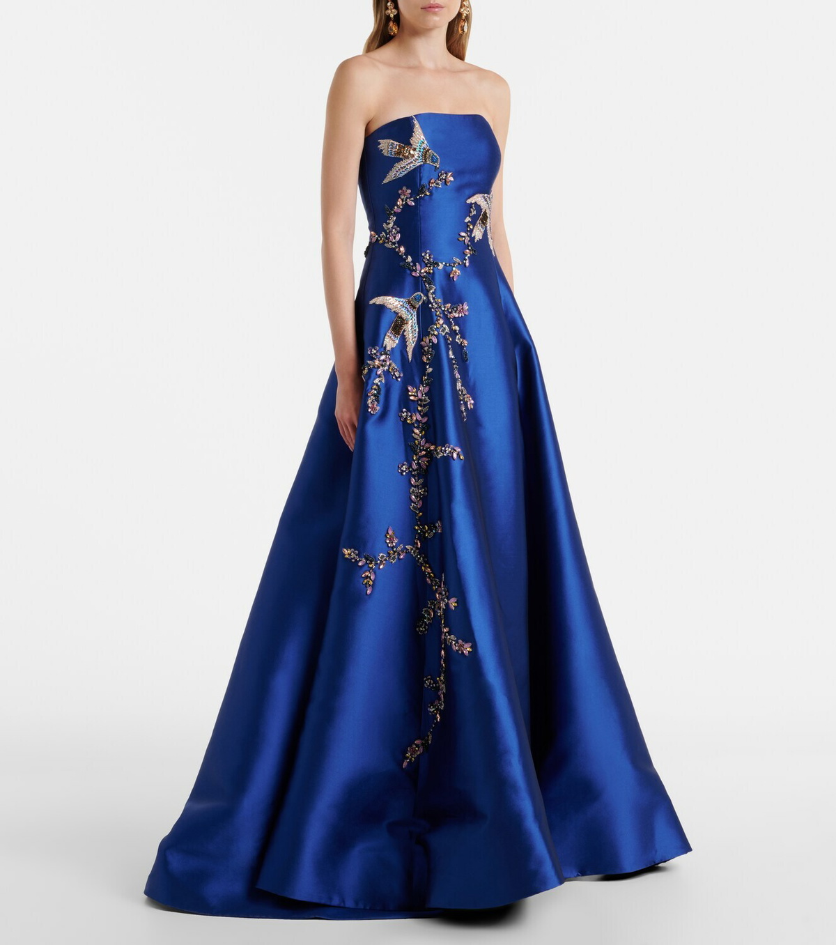 Costarellos Mavia embellished bustier gown