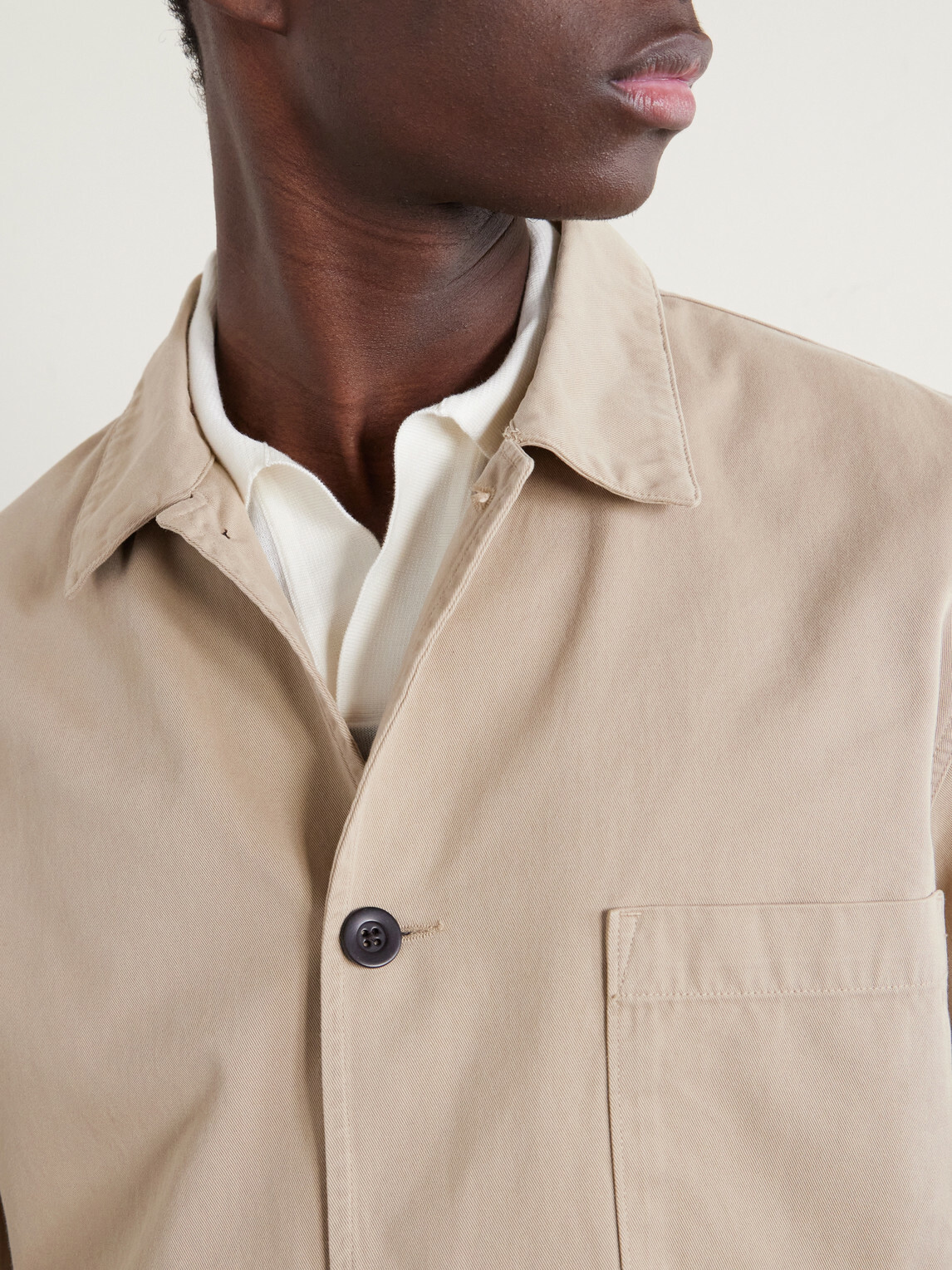 Portuguese Flannel - Cotton-Twill Chore Jacket - Neutrals