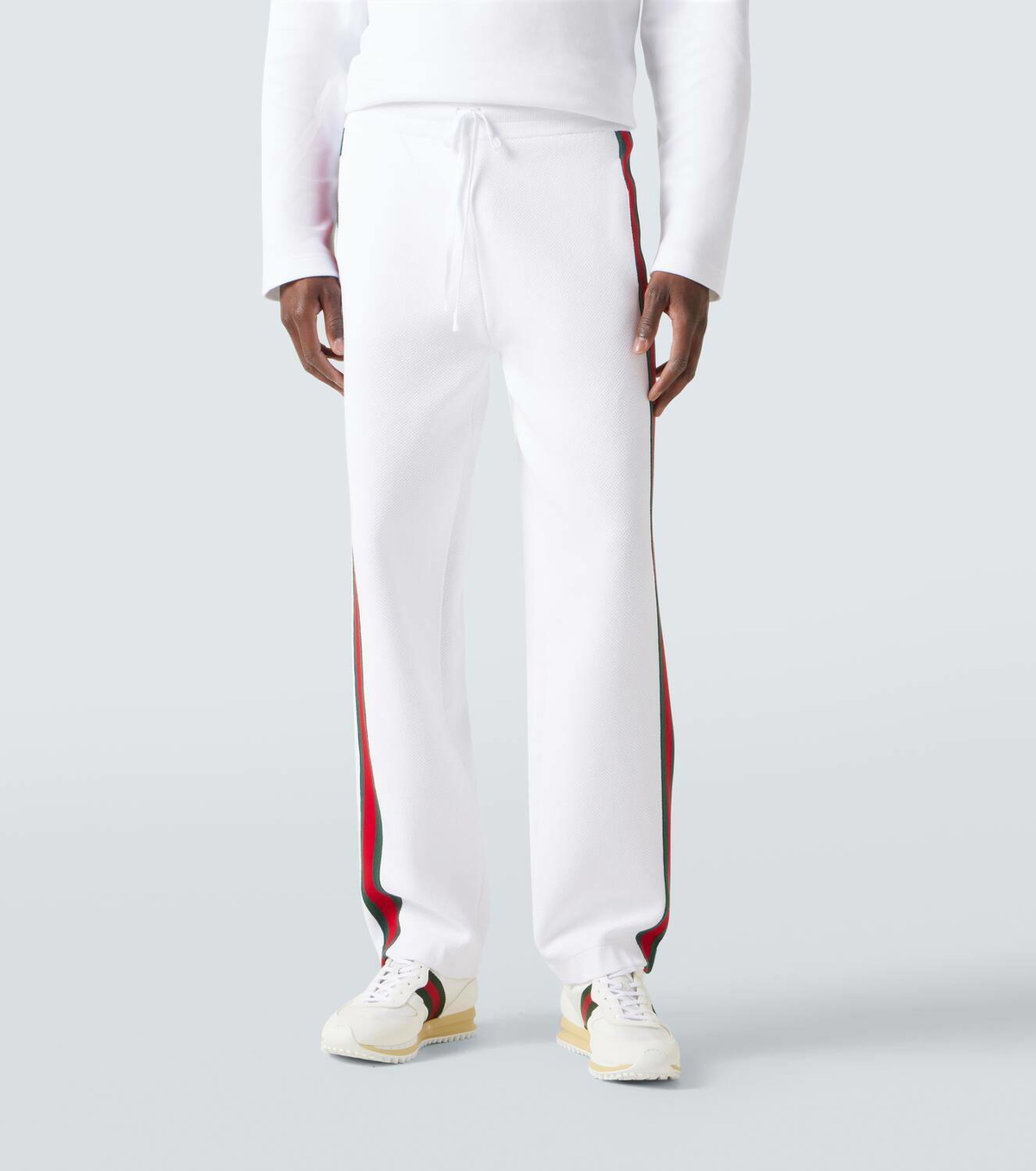 Gucci Web Stripe cotton-blend pants