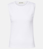Róhe Ribbed-knit cotton-blend jersey tank top