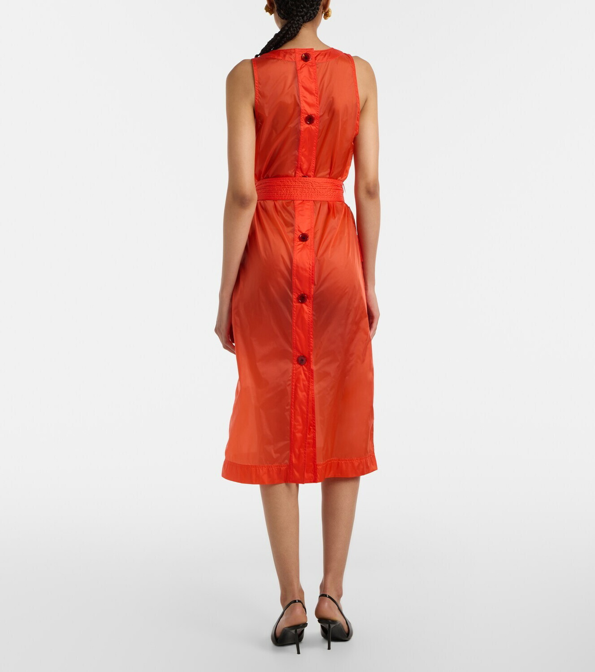 Saint Laurent Belted midi dress