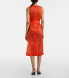 Saint Laurent Belted midi dress