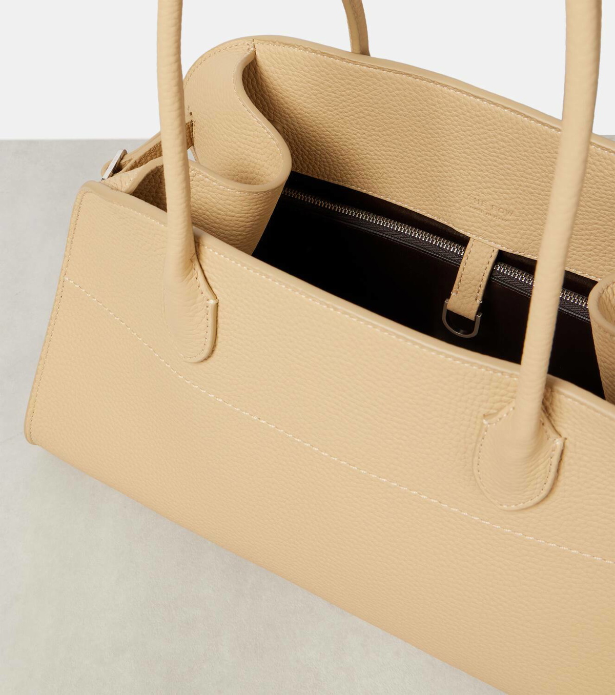 The Row Margaux 12 leather shoulder bag