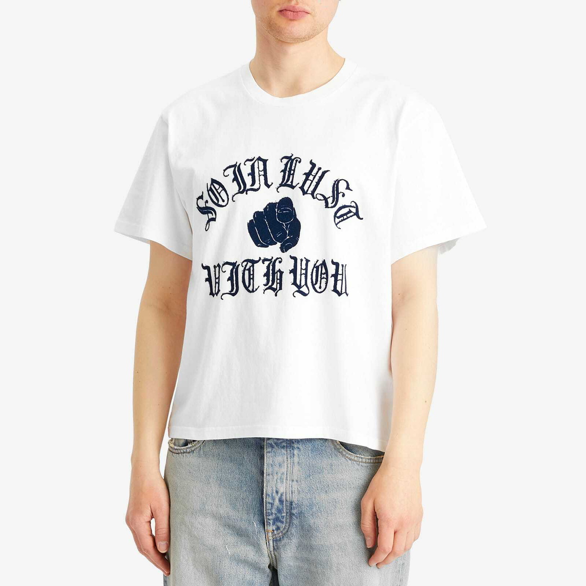 Second/Layer Men's In List Baggy Baby T-Shirt in White Second/Layer