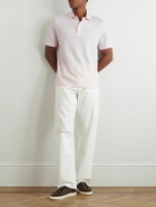 Brunello Cucinelli - Linen and Cotton-Blend Polo Shirt - Pink