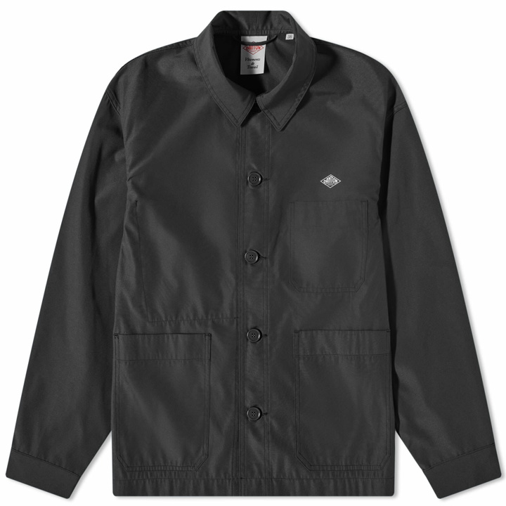 Photo: Danton Men's Back Print Coverall Jacket in Black