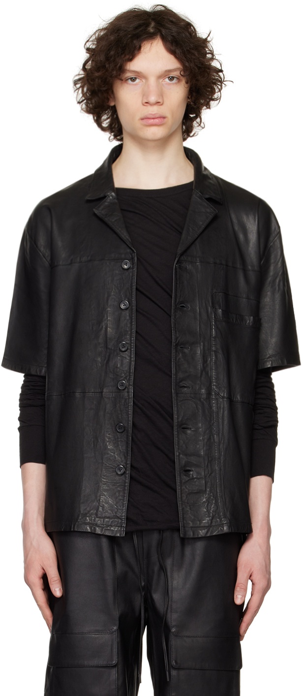 Photo: FREI-MUT Black Disguise Leather Shirt