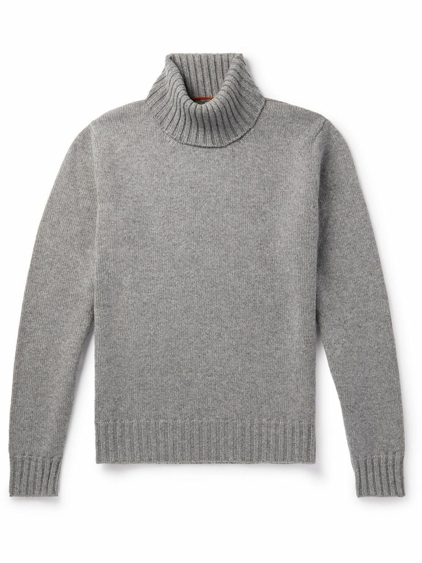 Photo: Loro Piana - Cashmere Rollneck Sweater - Gray