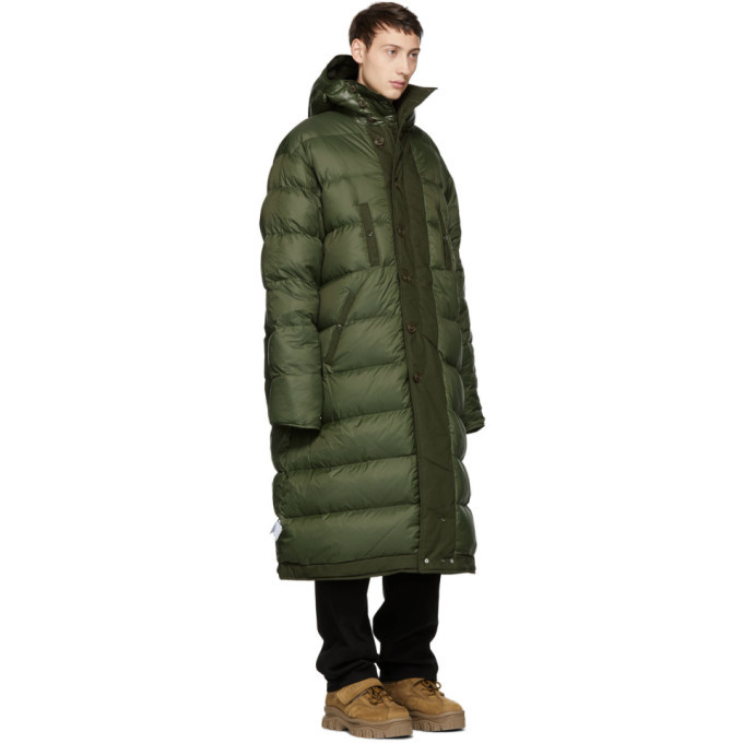 R13 Green Long Anorak Puffer Jacket R13