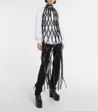 Noir Kei Ninomiya - Faux leather cutout maxi dress