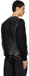 Rick Owens Black Temple Work Vest