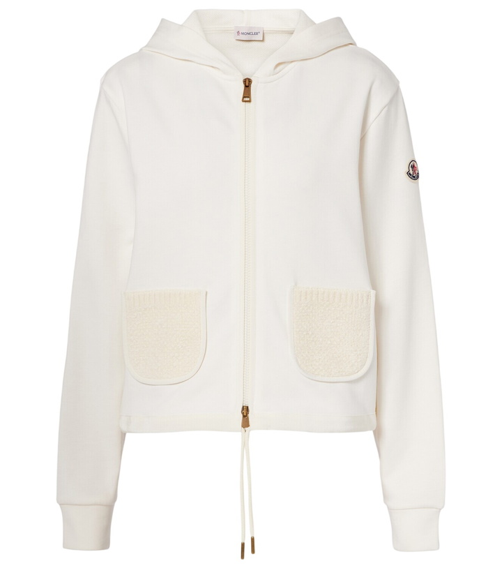 Photo: Moncler Cotton-blend zip-up hoodie