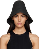 TOTEME Black Paper Straw Beach Hat