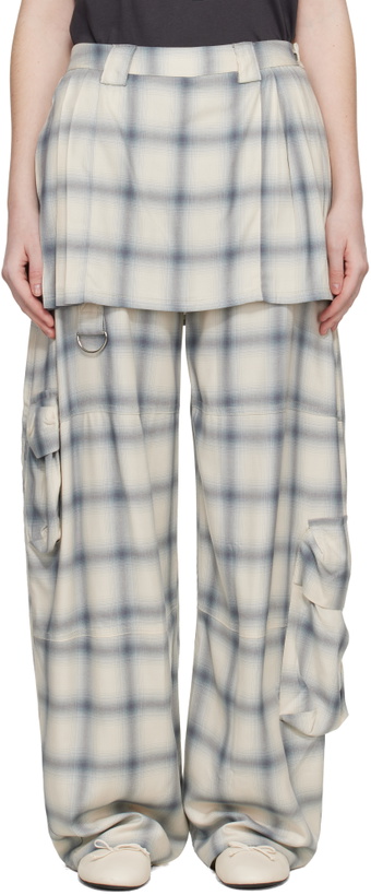 Photo: Collina Strada Off White Lawn Skirt Cargo Pants