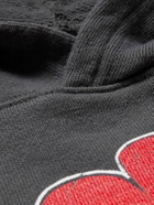 KAPITAL - Buster Peckish Rainbowy Printed Cotton-Jersey Hoodie - Gray