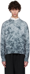 Acne Studios Navy & Blue Acid Print Sweater