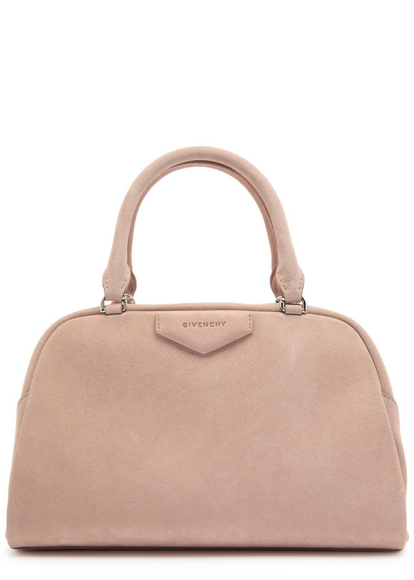 Photo: Givenchy Antigona East-west Medium Suede top Handle bag - Beige - One Size