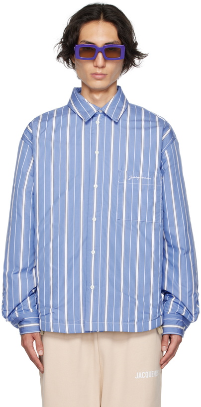 Photo: Jacquemus Blue Le Chouchou 'La Chemise Boulanger' Shirt