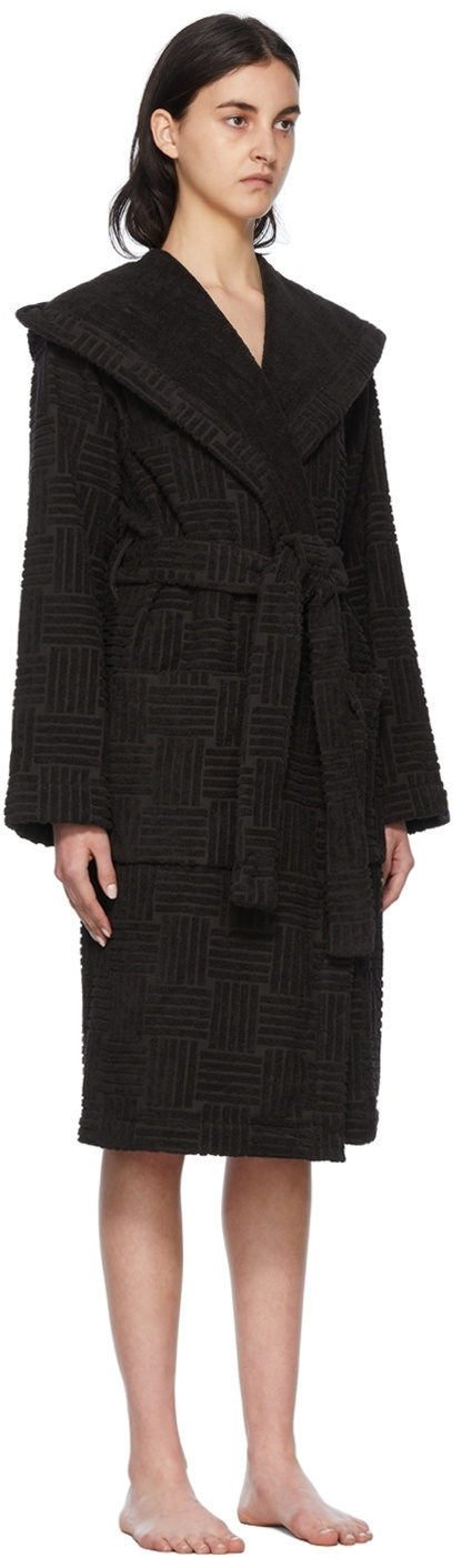 Bottega Veneta Brown Intreccio Bathrobe