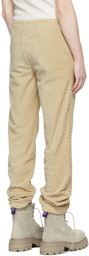 ERL Beige Cotton Trousers