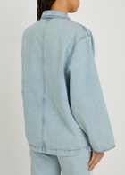 Blaze Milano Cory Double-breasted Denim Jacket Light Blue