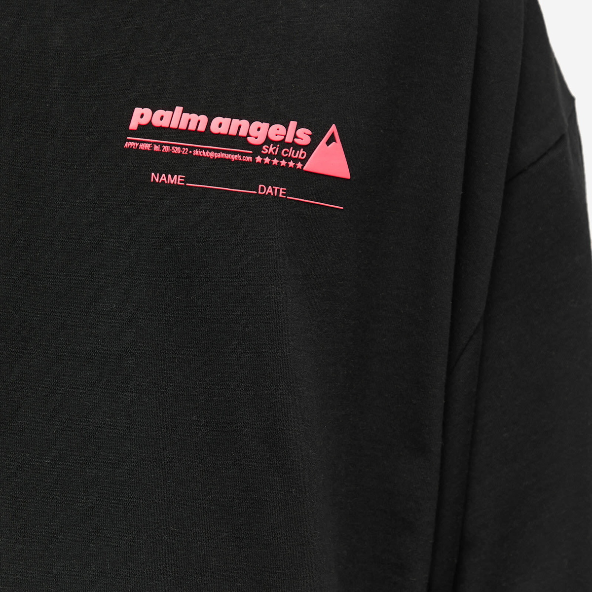 Palm Angels Men's PA Ski Club T-Shirt in Black/Multi Palm Angels