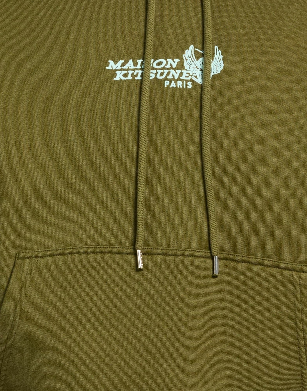 Maison Kitsuné Mens Sweatshirt Military in Green