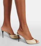 Saint Laurent Babylone Cassandre leather mules