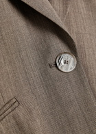 Emporio Armani Wool-blend Blazer Taupe