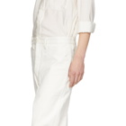 Lemaire White Summer Chino Trousers