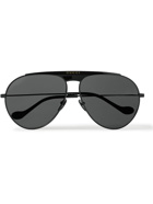 GUCCI - Aviator-Style Tortoiseshell Metal Sunglasses - Black