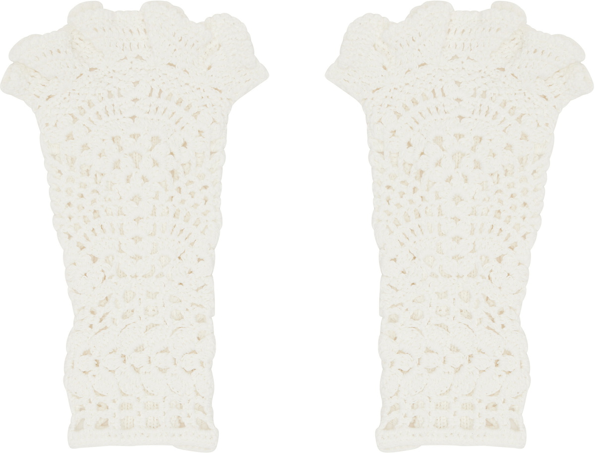 Toga Pulla White Lace Arm Warmers