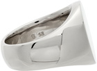 Tom Wood Silver Polished Oval Ring