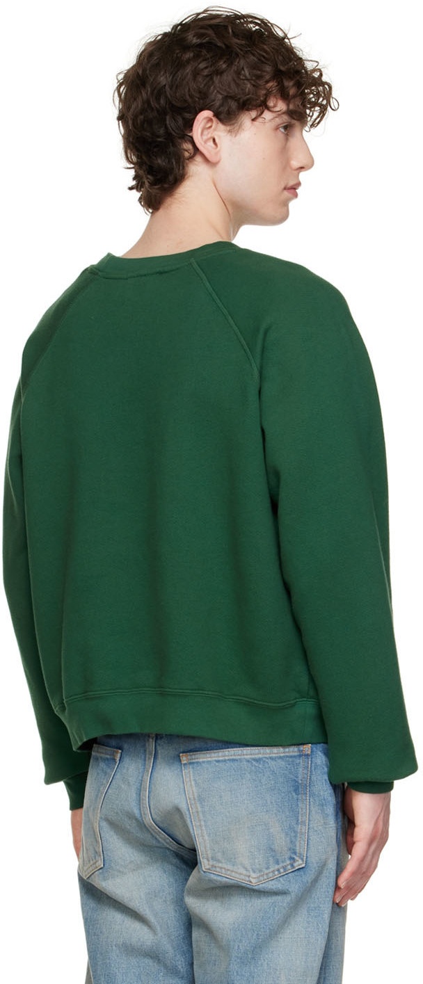 SEEKINGS Green Double Logo Printed Sweatshirt